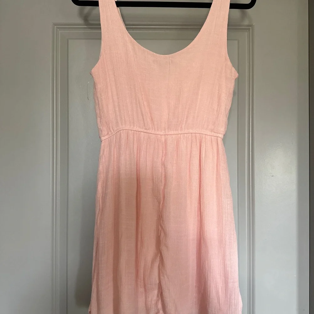 A.S.U. White Pink Ruffle Sundress - Picture 2 of 4